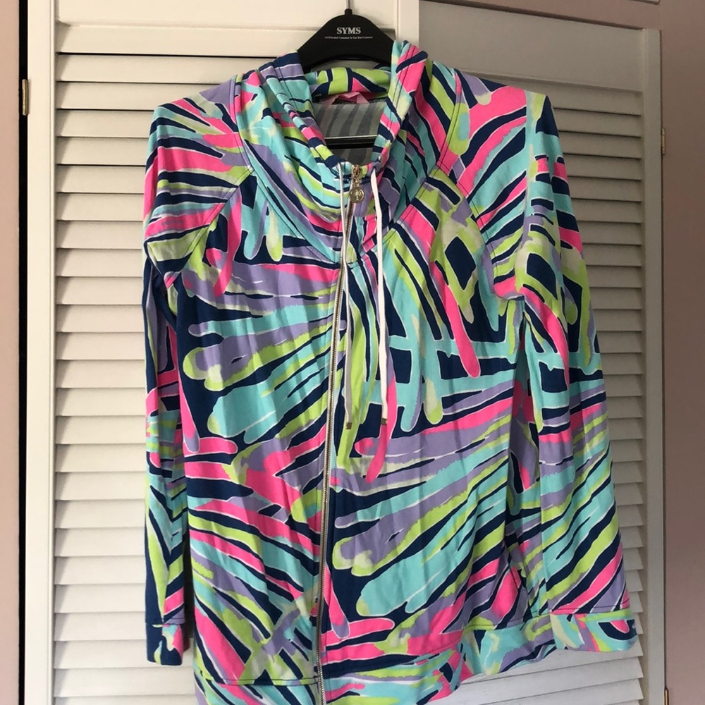 Lilly Pulitzer thin zip-up sweatshirt